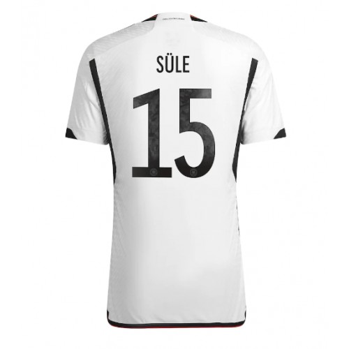 Pánský Fotbalový dres Německo Niklas Sule #15 MS 2022 Domácí Krátký Rukáv